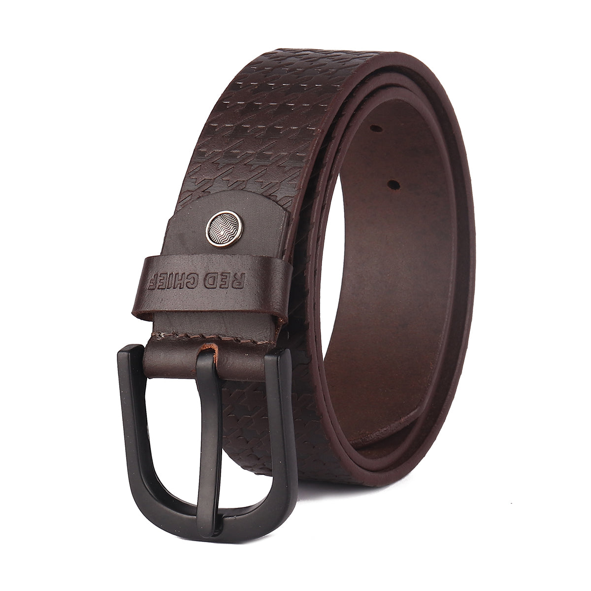 Red Chief Brown Leather Casual Belt For Men A80364 003