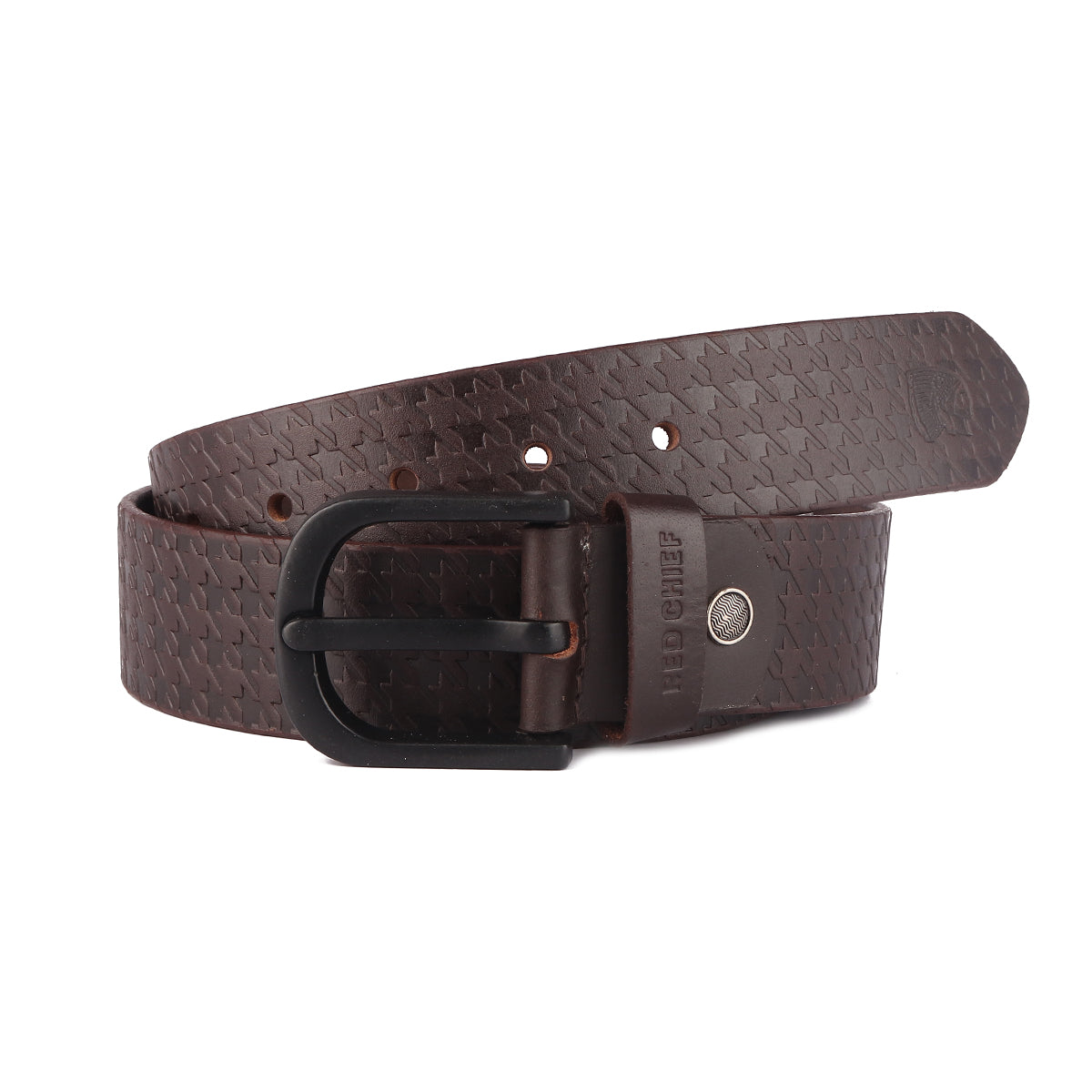 Red Chief Brown Leather Casual Belt For Men A80364 003