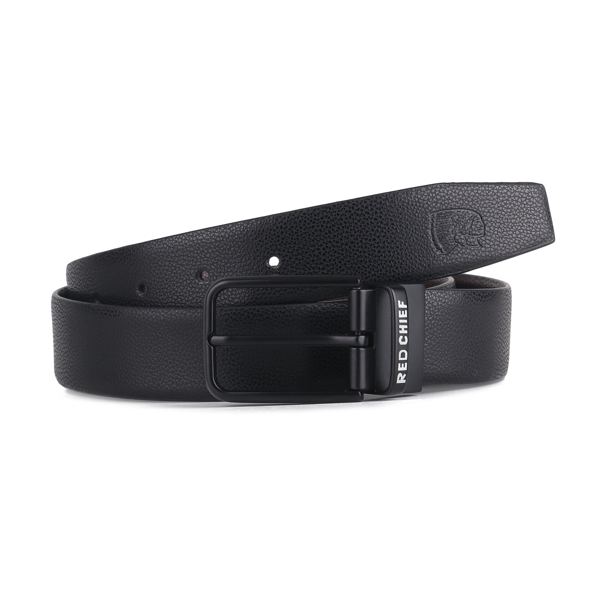 Red Chief Black/Brown Leather Formal Belt For Men A80407 117