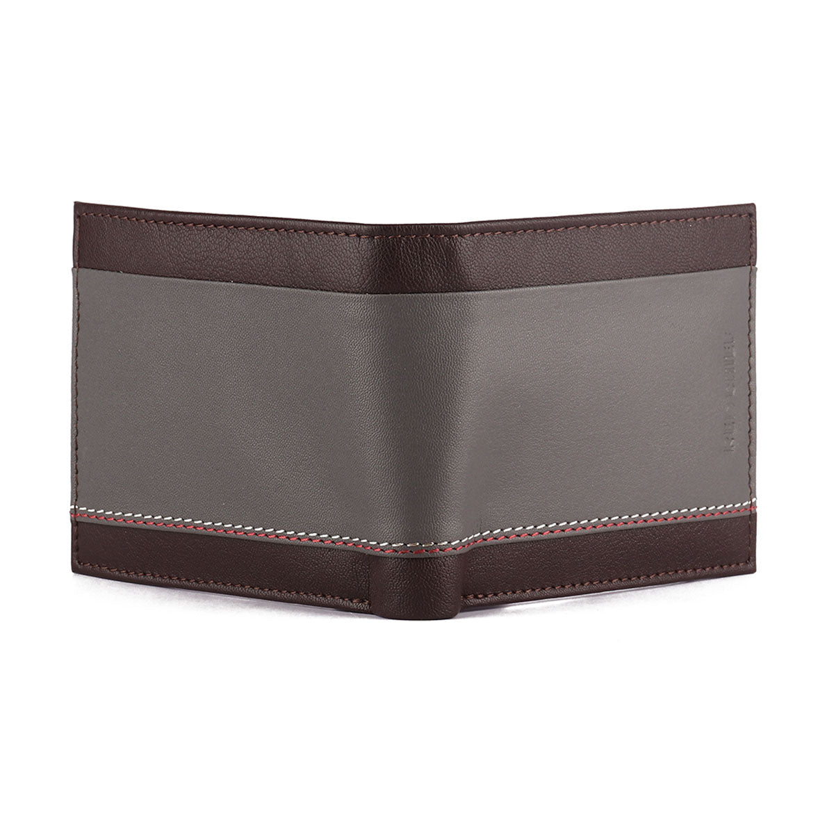 Red Chief Brown Grey Leather Wallet For Men A90122 1250