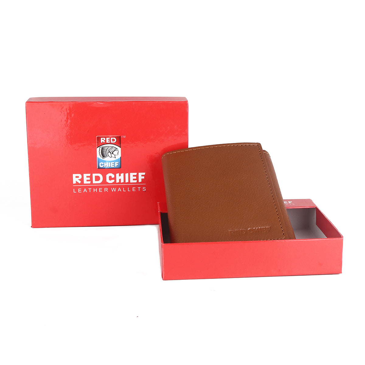 Red Chief Tan Leather Wallet For Men A90157 006