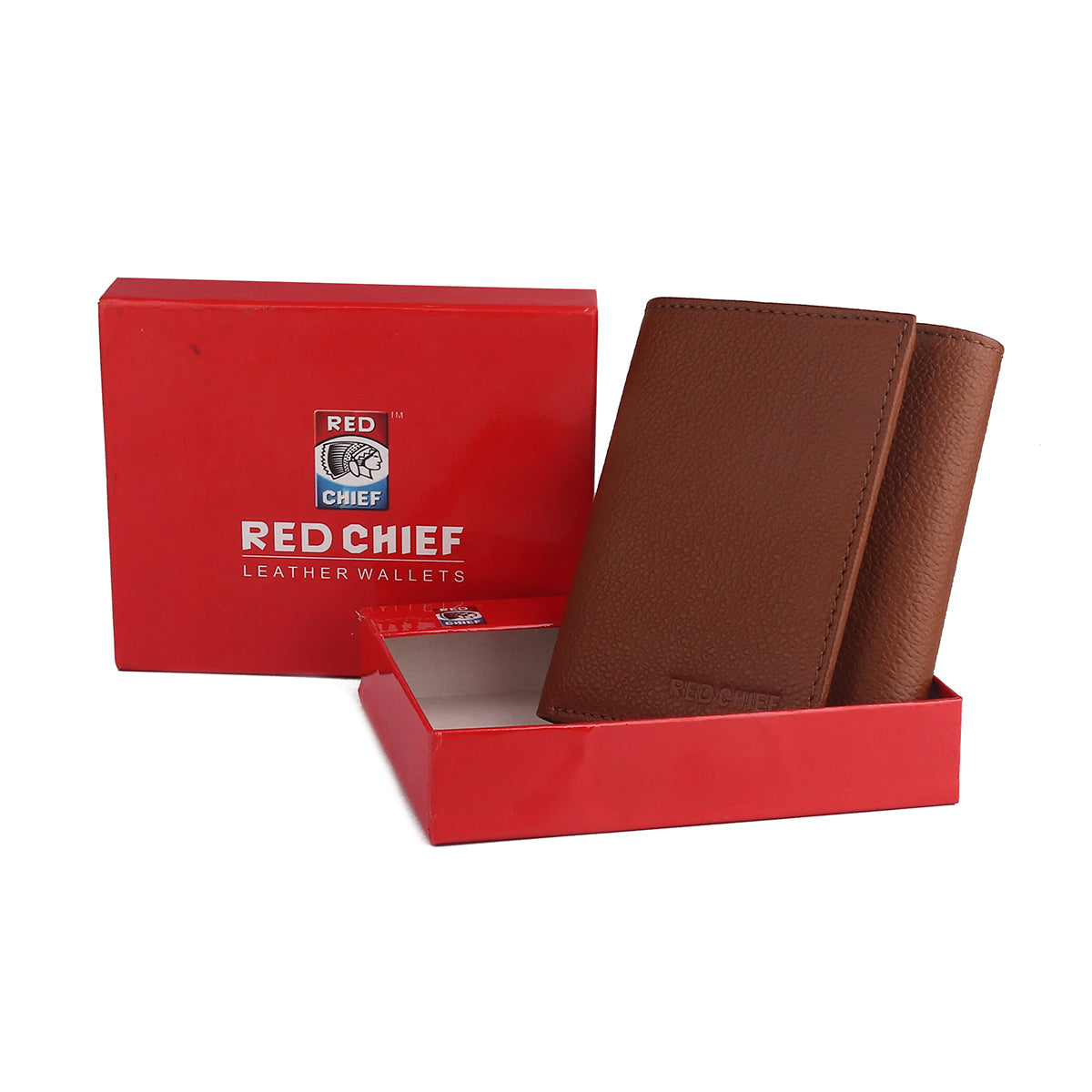Red Chief Tan Leather Wallet For Men A90157 006