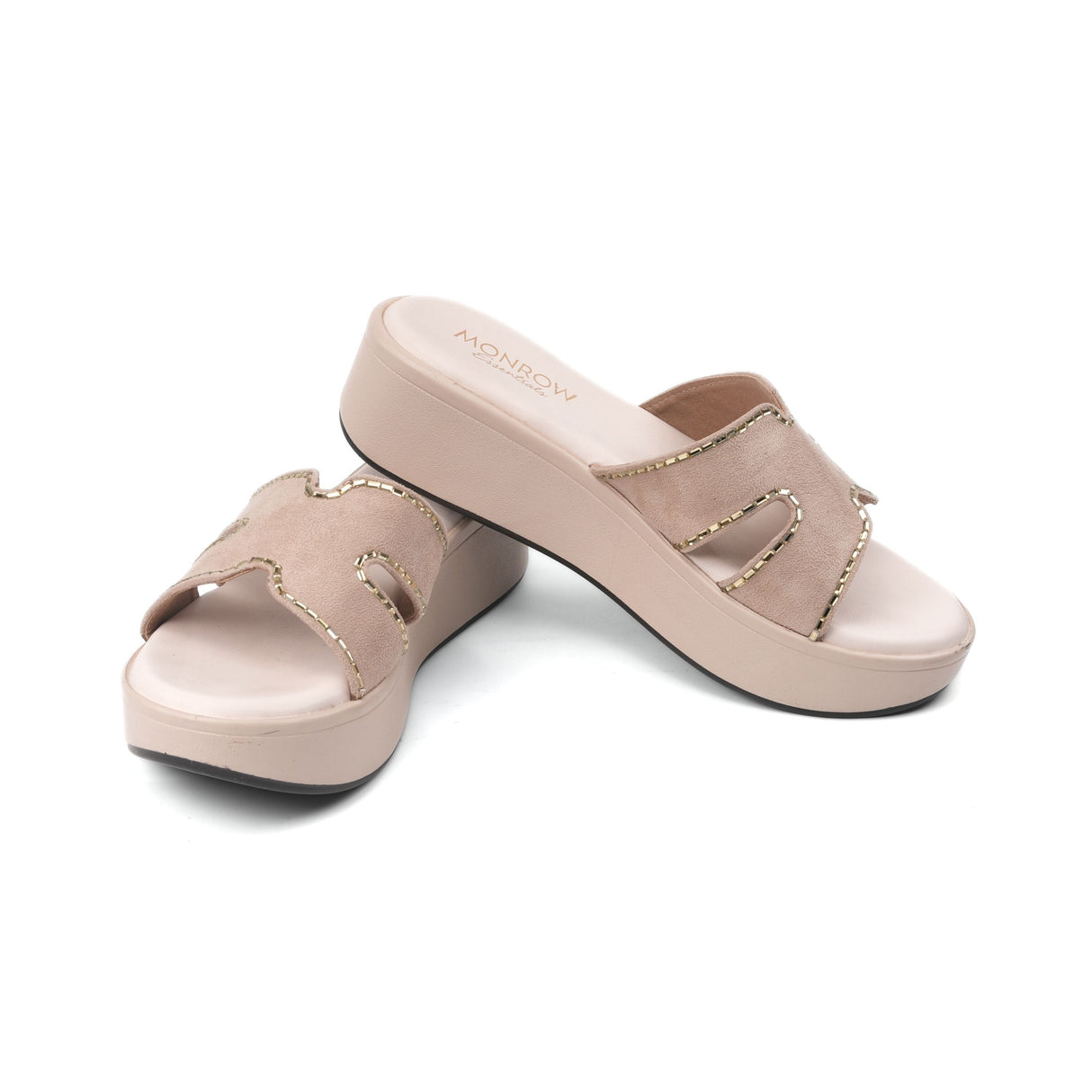 Monrow Cream Flat For Women Bd24Hw1023Cr C179
