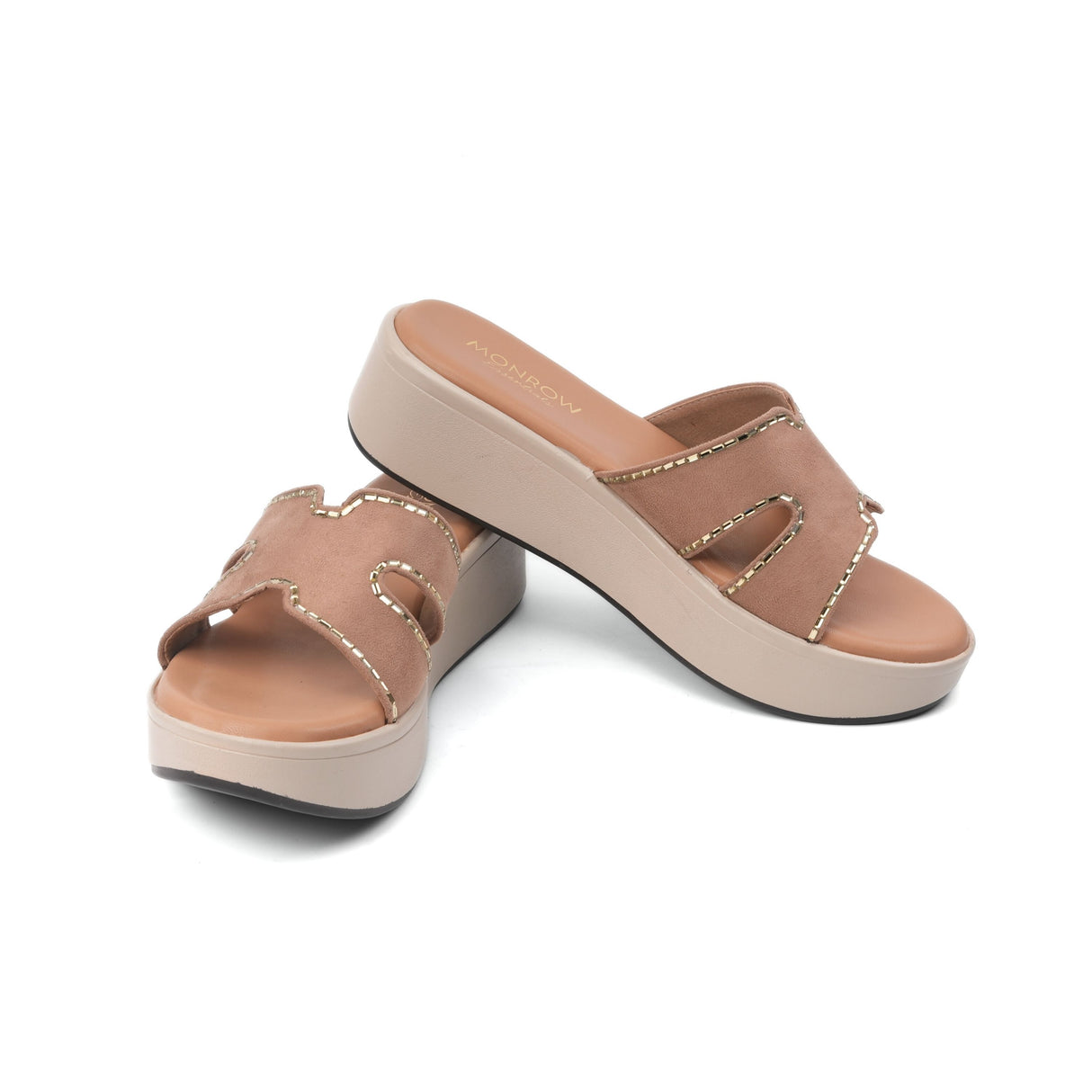 Monrow Beige Flat For Women Bd24Hw1023Bg C026