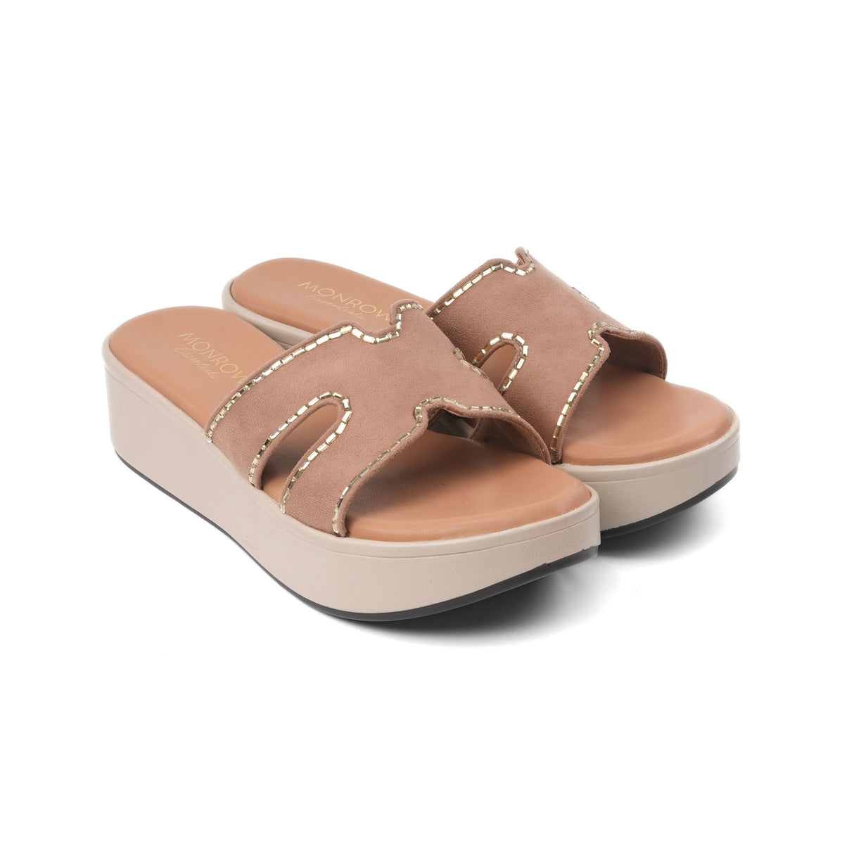 Monrow Beige Flat For Women Bd24Hw1023Bg C026