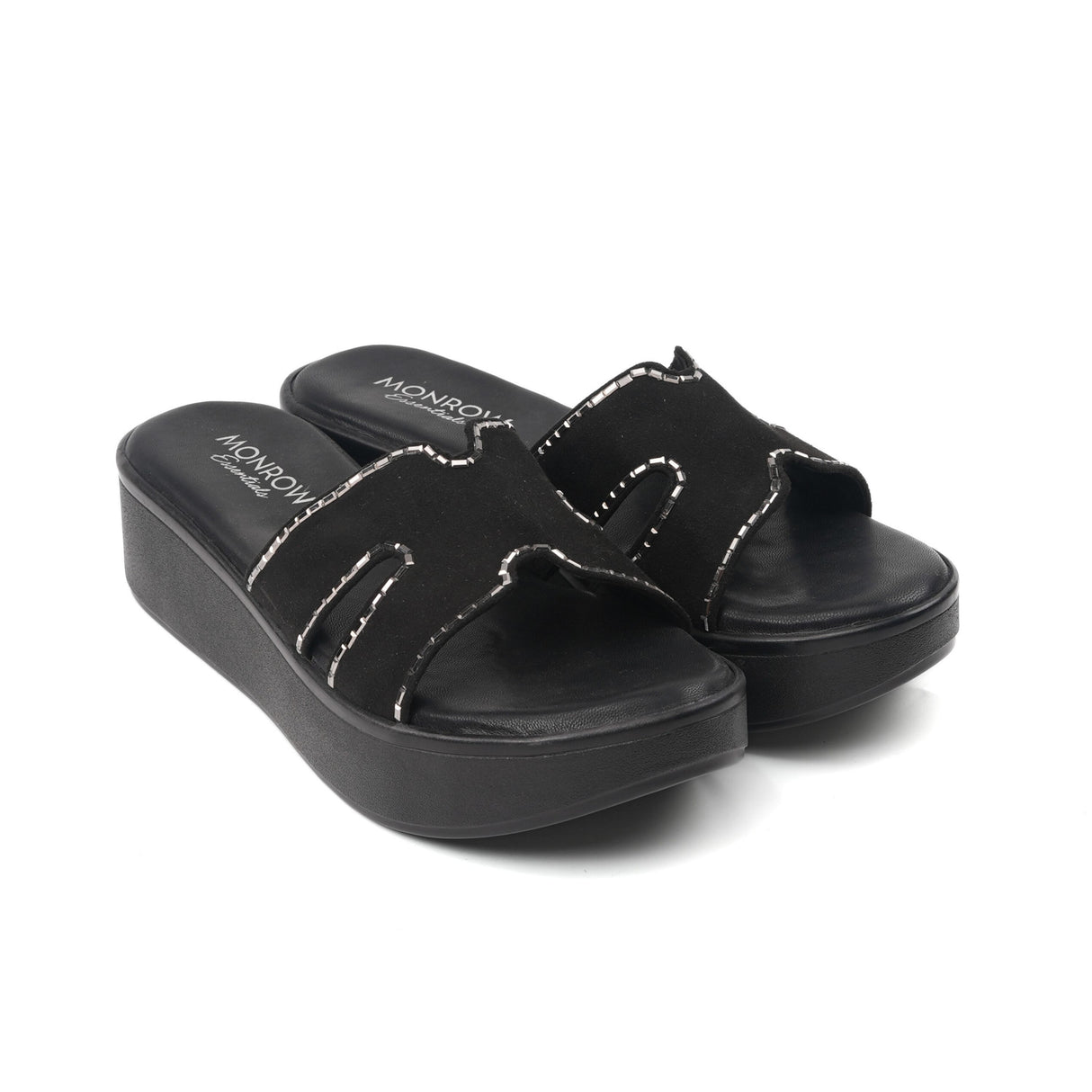 Monrow Black Flat For Women Bd24Hw1023Bl 001