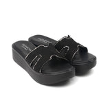 Monrow Black Flat For Women Bd24Hw1023Bl 001