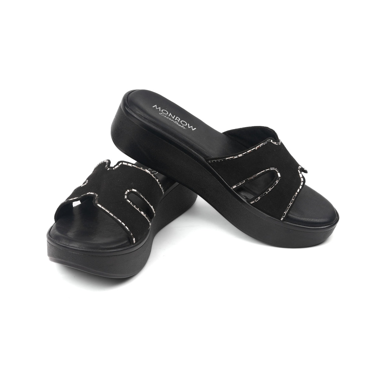 Monrow Black Flat For Women Bd24Hw1023Bl 001
