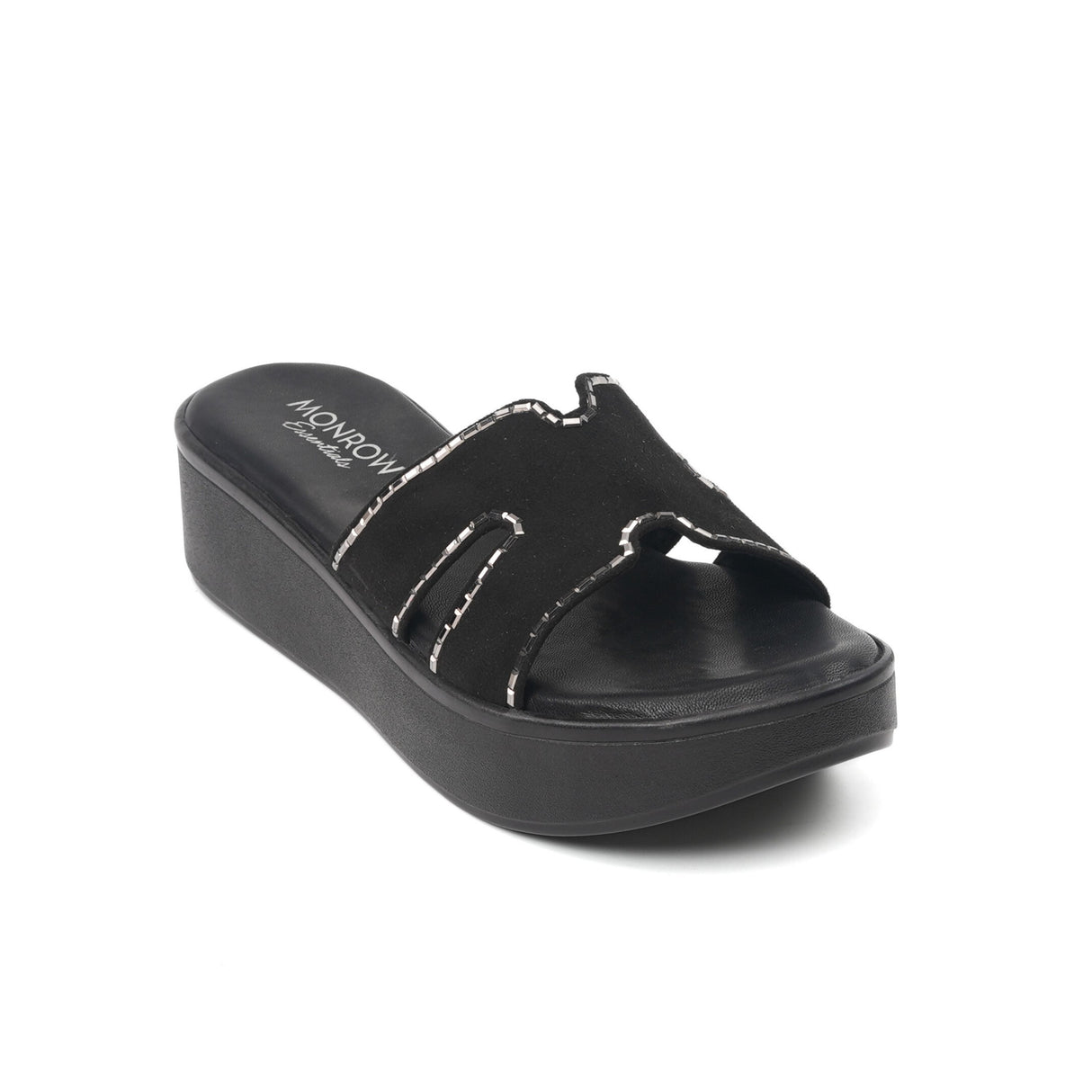 Monrow Black Flat For Women Bd24Hw1023Bl 001