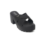 Monrow Black Sandal For Women Bd24Hb982Bl C001