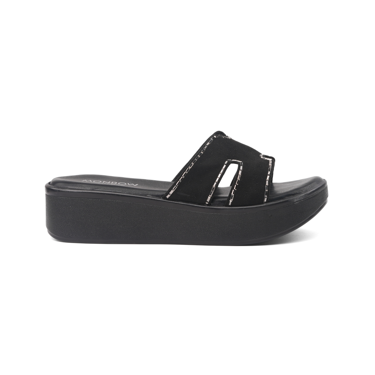 Monrow Black Flat For Women Bd24Hw1023Bl 001