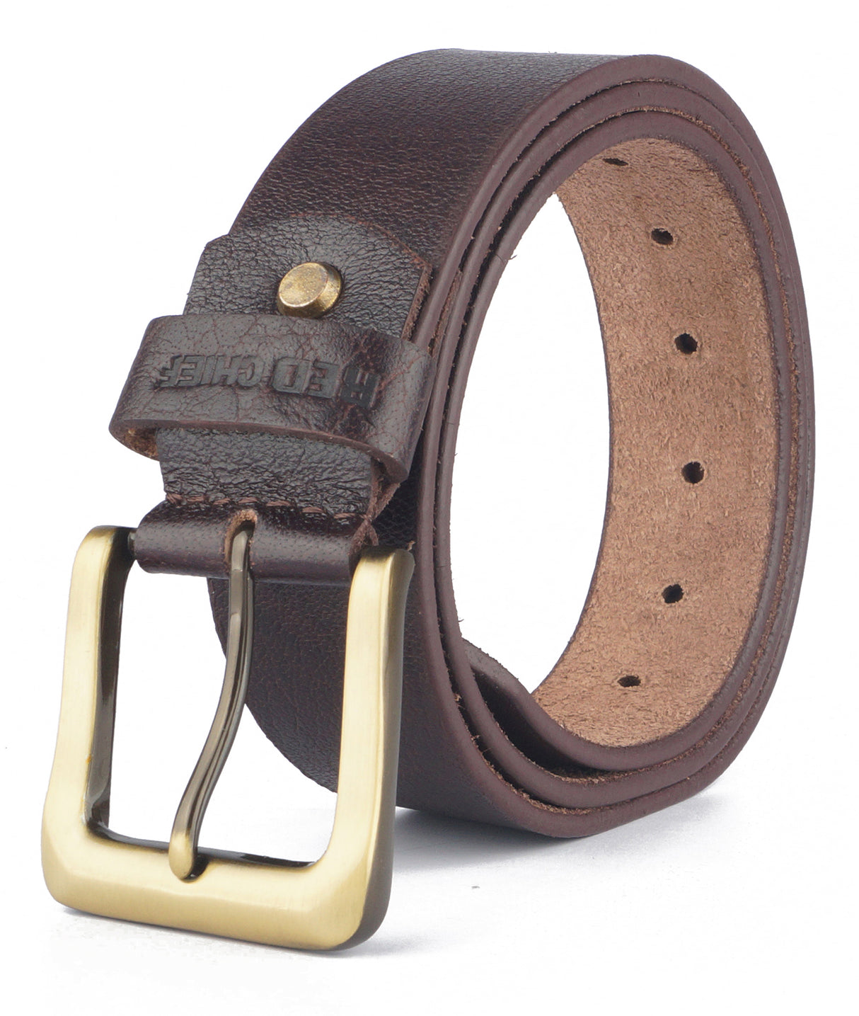 Red Chief Brown Leather Casual Belt For Men A80321 003