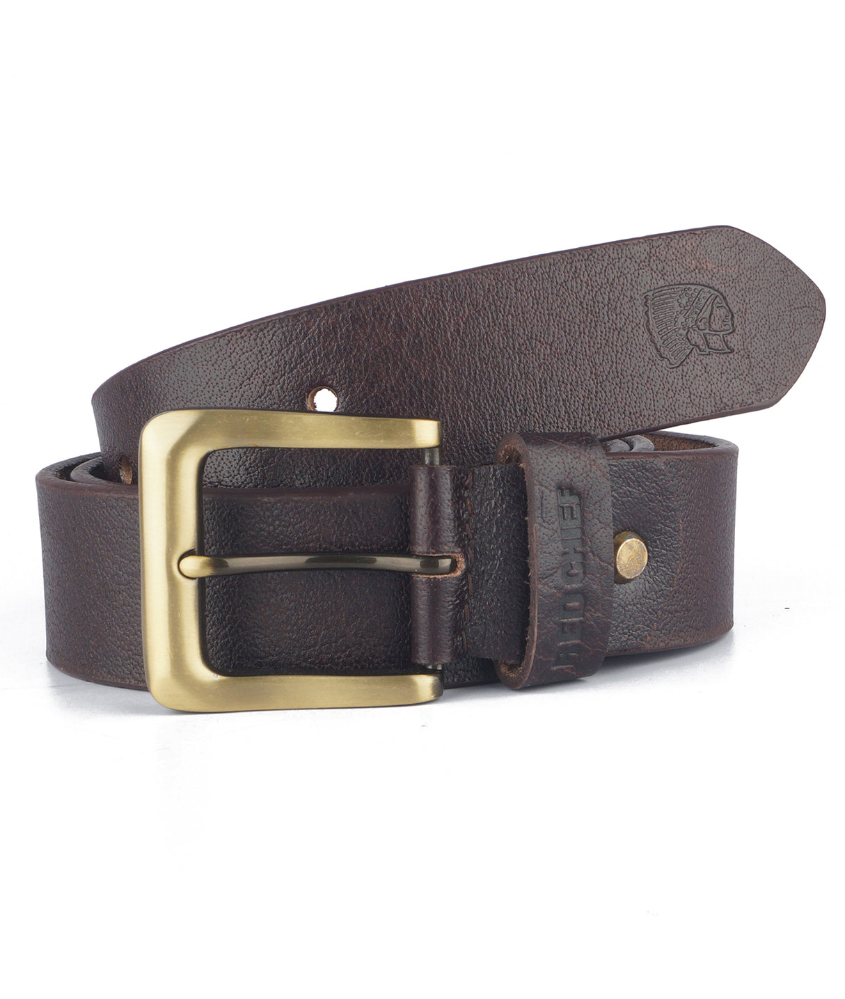 Red Chief Brown Leather Casual Belt For Men A80321 003