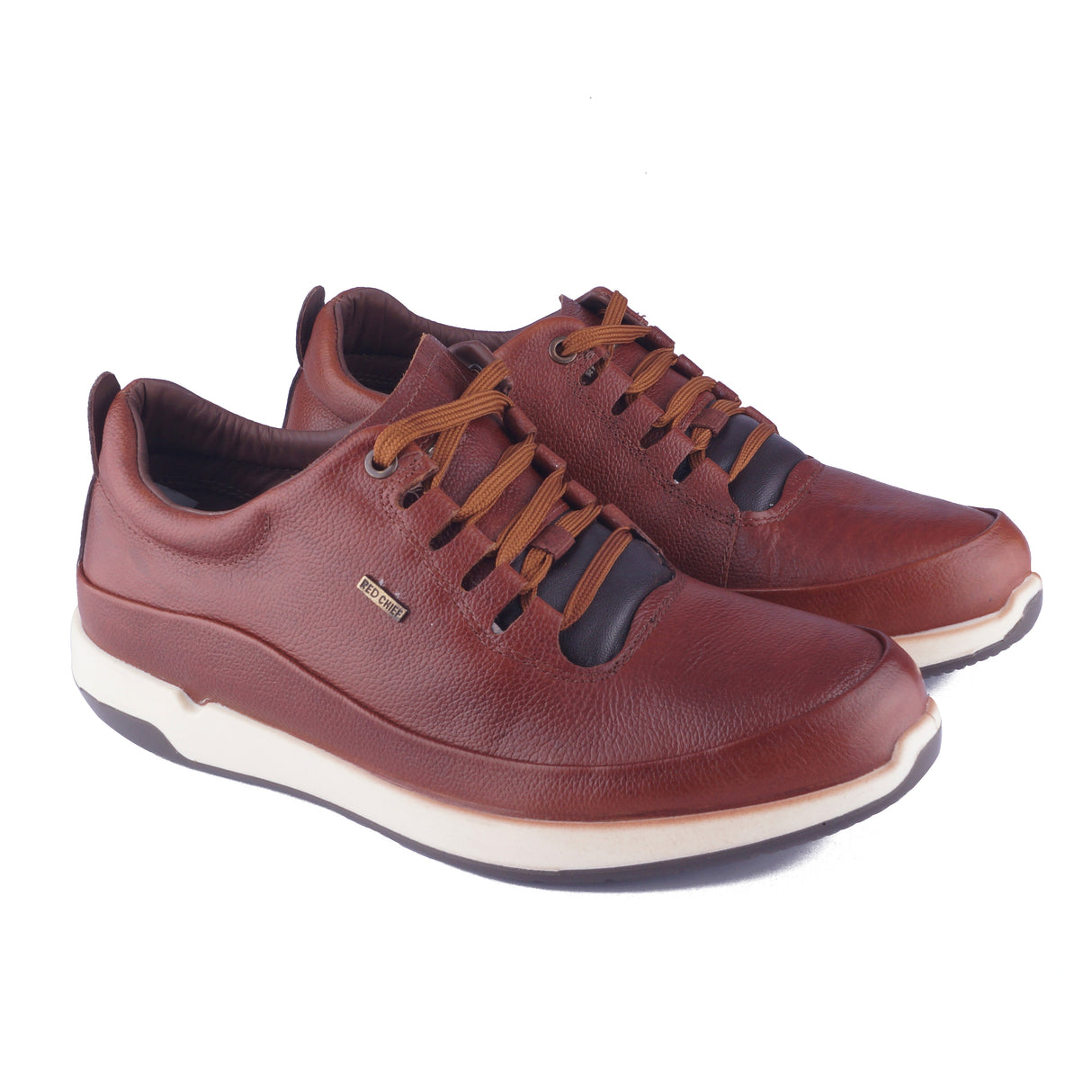 Red Chief Brown Leather Oxford Casual Shoes For Men Rc1154 003
