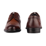 Red Chief Tan Leather Derby Formal Shoes For Men Rc1946 006