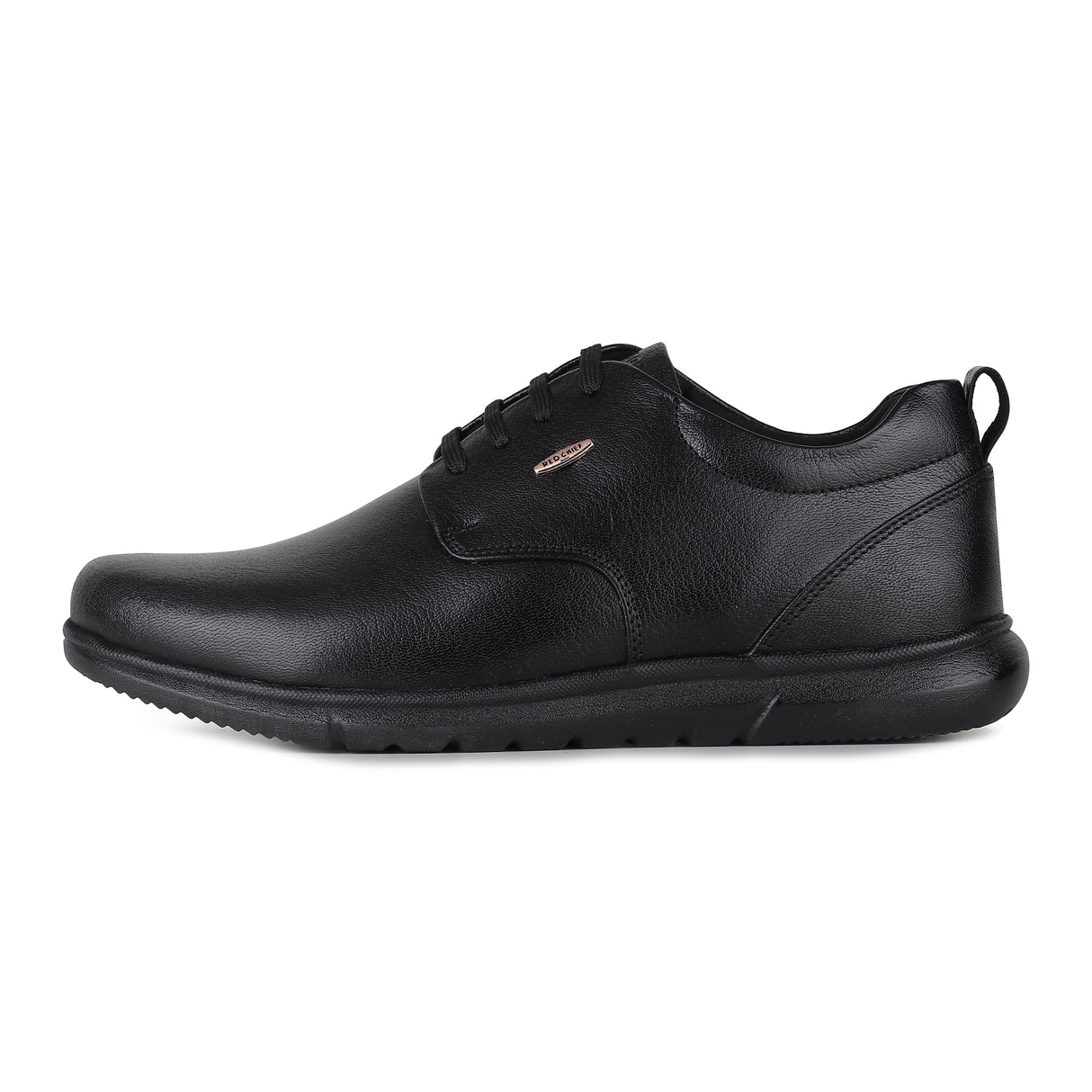 Red Chief Black Leather Derby Formal Shoes For Men Rc15052 001