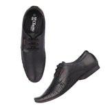 Red Chief Black Leather Derby Formal Shoes For Men Rc1340A 001