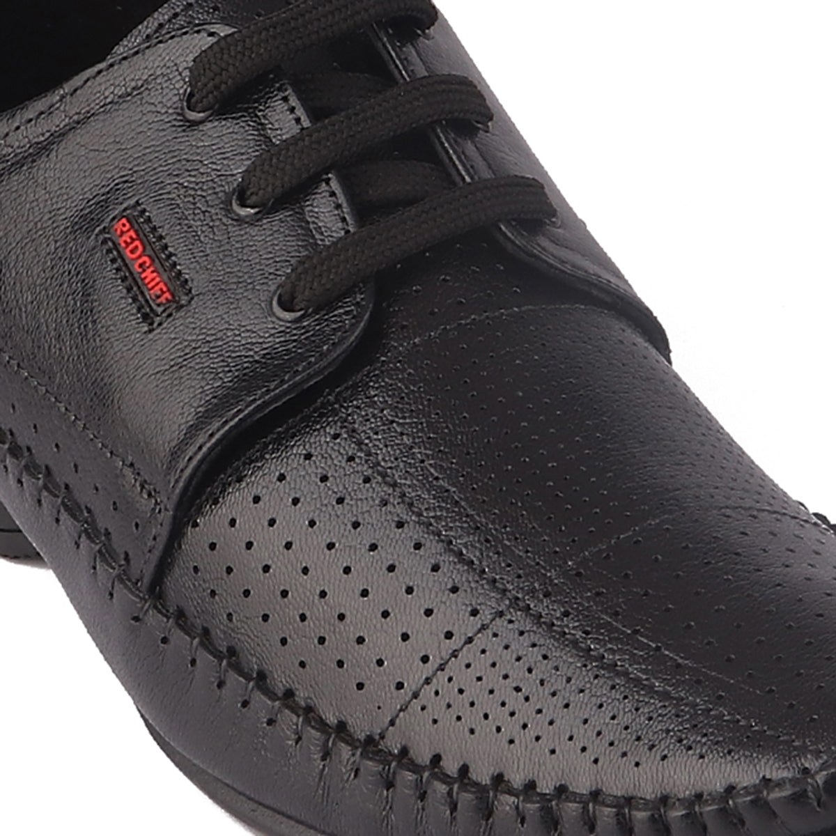 Red Chief Black Leather Derby Formal Shoes For Men Rc1340A 001