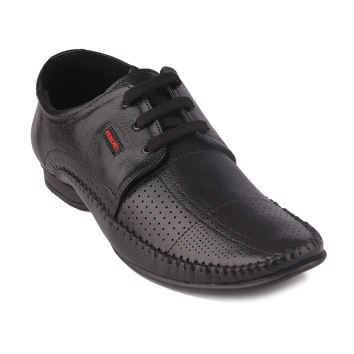 Red Chief Black Leather Derby Formal Shoes For Men Rc1340A 001