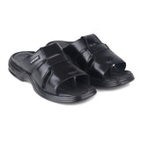 Red Chief Black Leather Formal Slipper For Men Rc0216 001