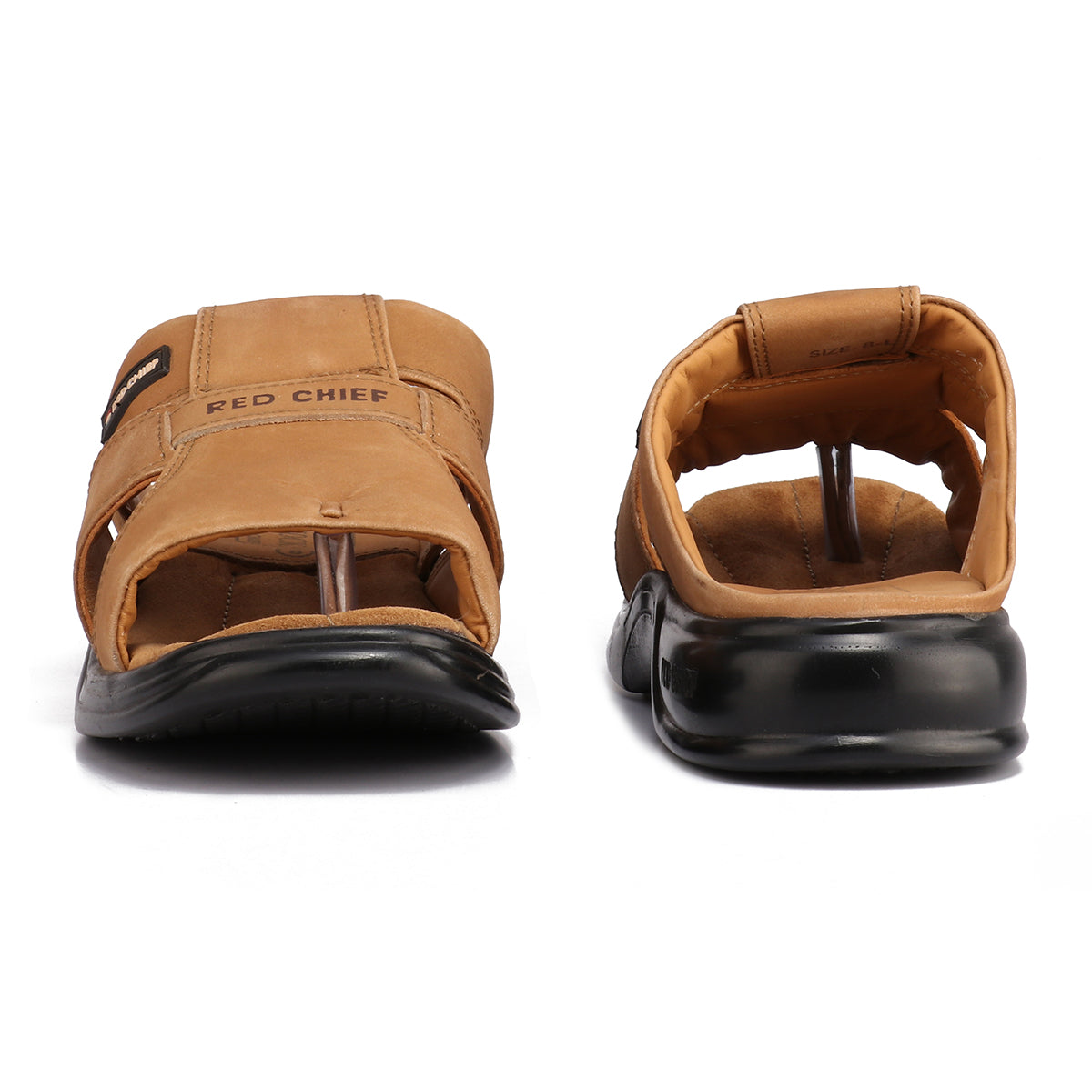 Red Chief Rust Leather Formal Slipper For Men Rc0216 022