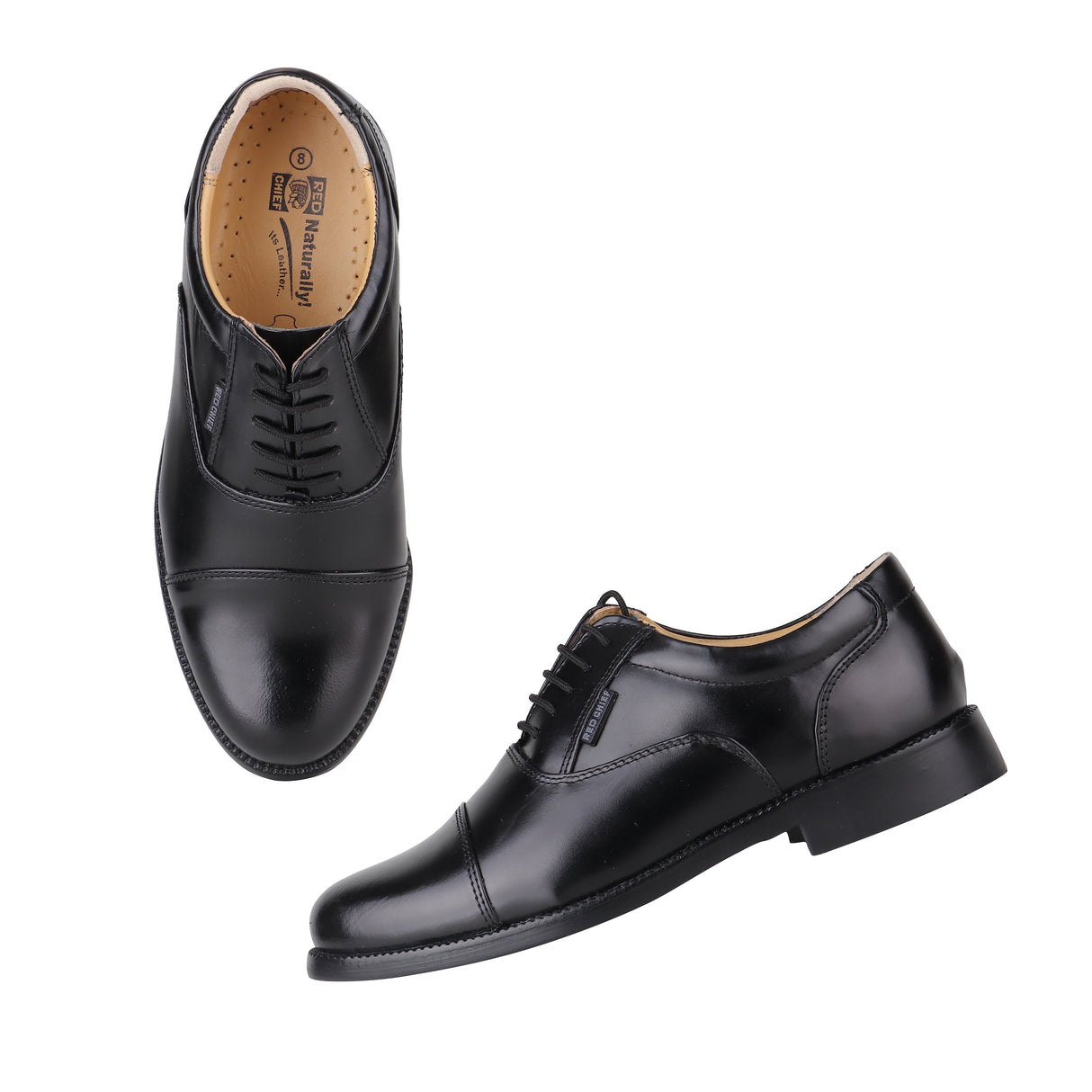 Red Chief Black Leather Oxford Formal Shoes For Men Rc0959L 001