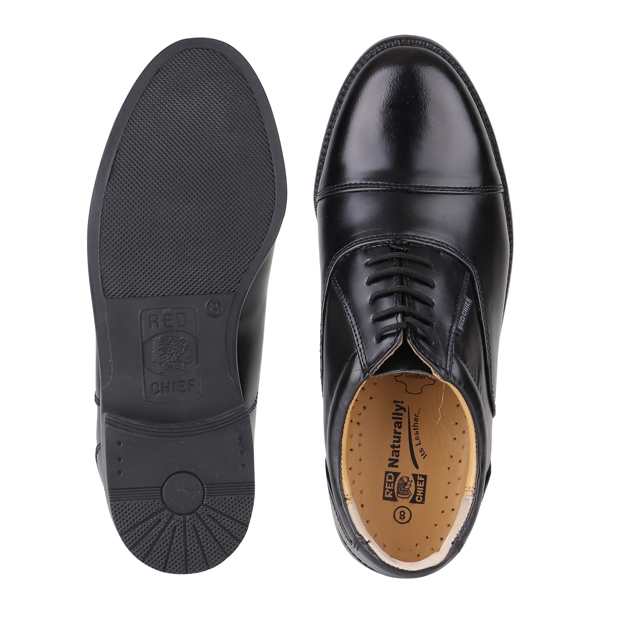 REDCHIEF Shoes in Black with Leather TPR for Ultimate Comfort