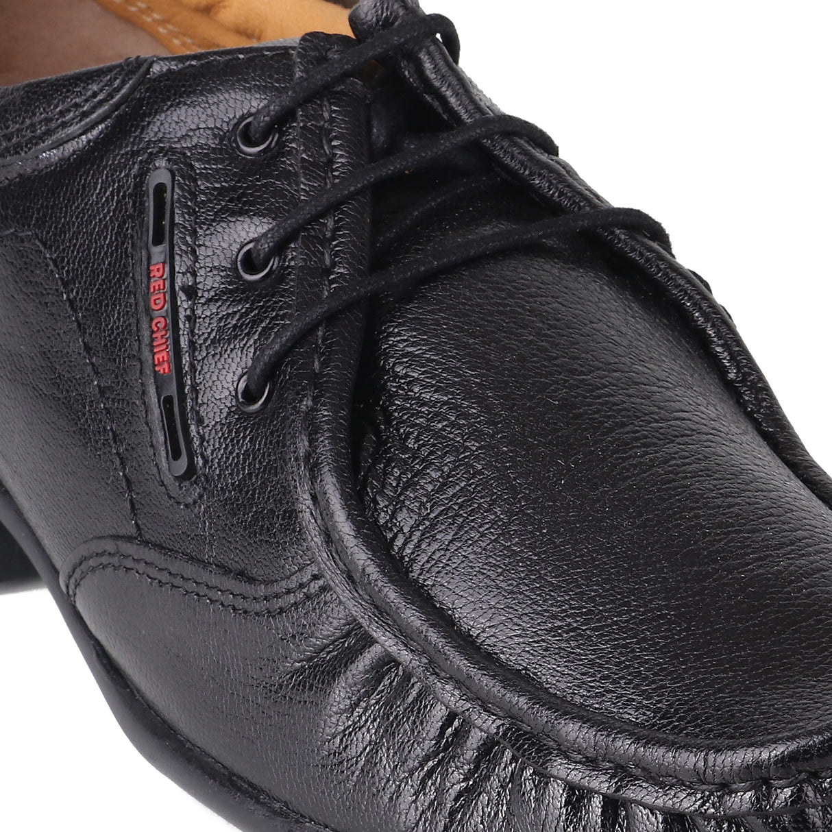 Red Chief Black Leather Oxford Formal Shoes For Men Rc10052 001