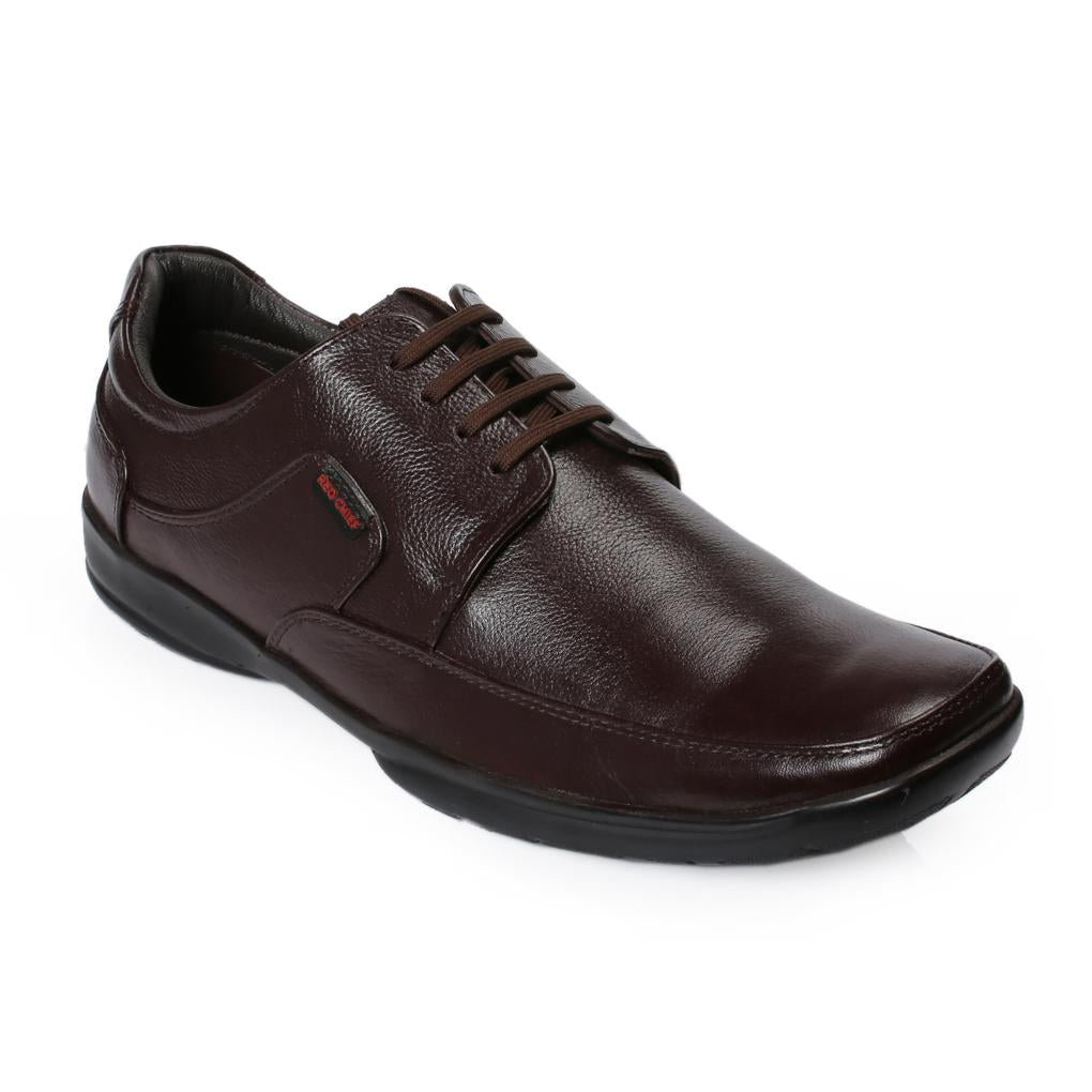 Red Chief Brown Leather Derby Formal Shoes For Men Rc1090 003