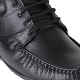 Red Chief Black Leather Derby Formal Shoes For Men Rc1199 001