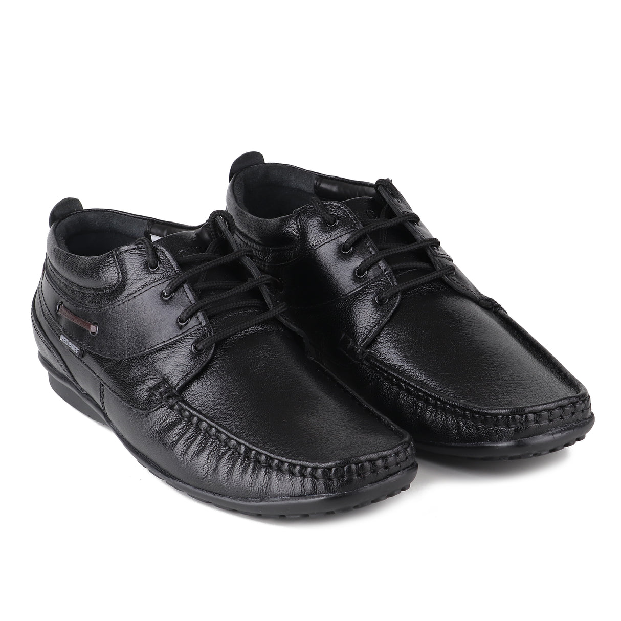Red Chief Black Leather Derby Formal Shoes For Men Rc1199 001