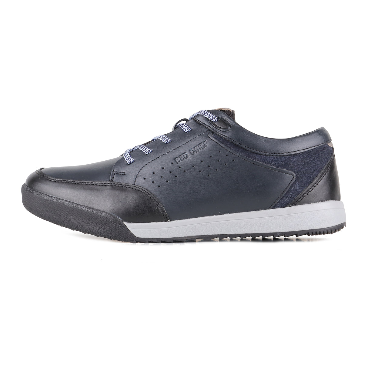 Red Chief Blue Leather Derby Casual Shoes For Men Rc1258 002