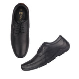 Red Chief Black Leather Derby Formal Shoes For Men Rc1811 001