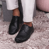 Red Chief Black Leather Derby Formal Shoes For Men Rc1811 001
