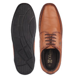 Red Chief Tan Leather Derby Formal Shoes For Men Rc1811 006