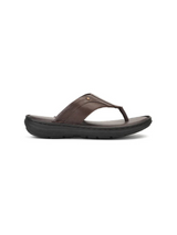 City Magic Dark Brown Genuine Leather Thong Slipper For Men Cmm041006 C258