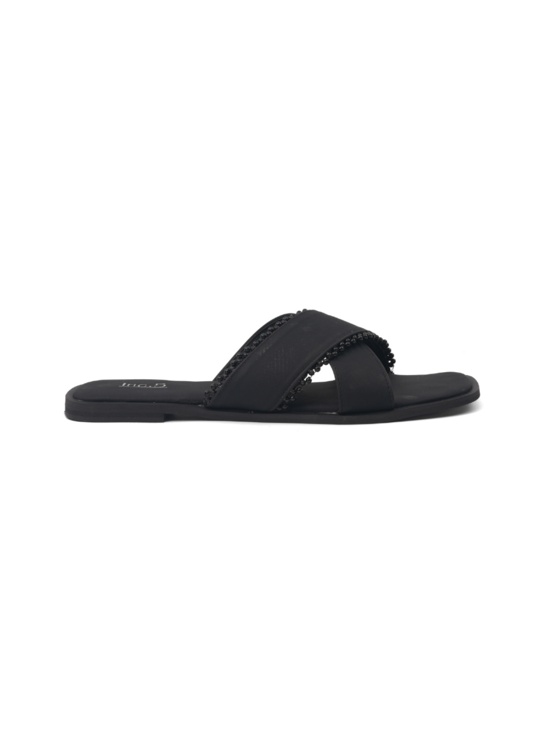 Inc.5 Black Flat For Women 101859 Black C001