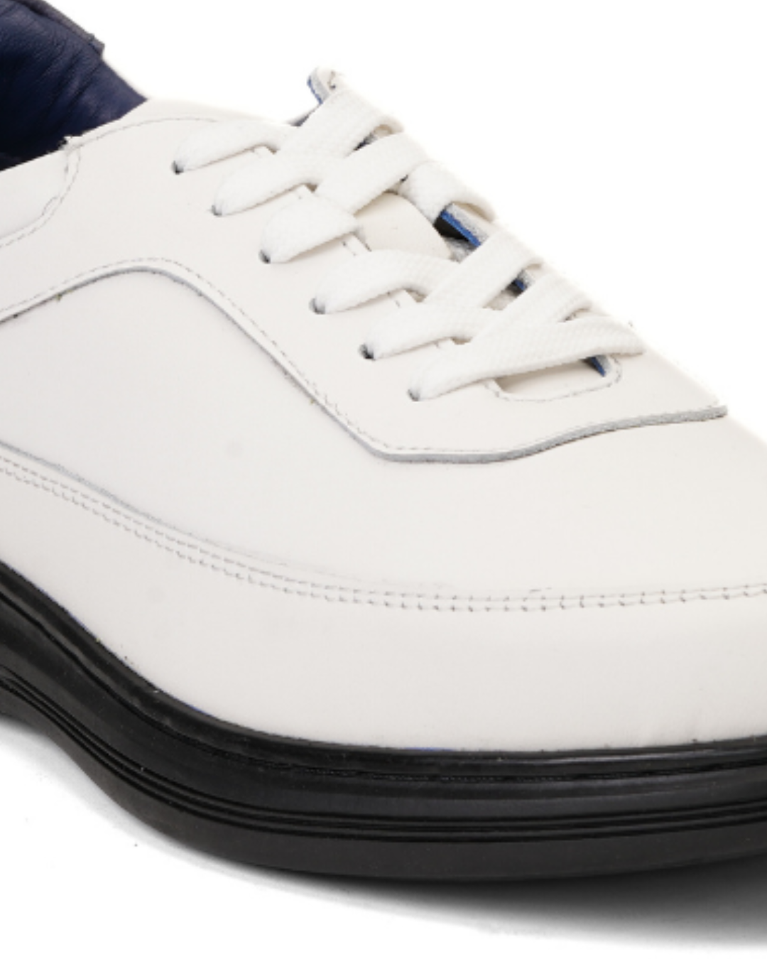 Extacy White Genuine Leather Derby Casual Shoes For Men Exm010226 C057
