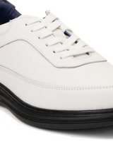 Extacy White Genuine Leather Derby Casual Shoes For Men Exm010226 C057